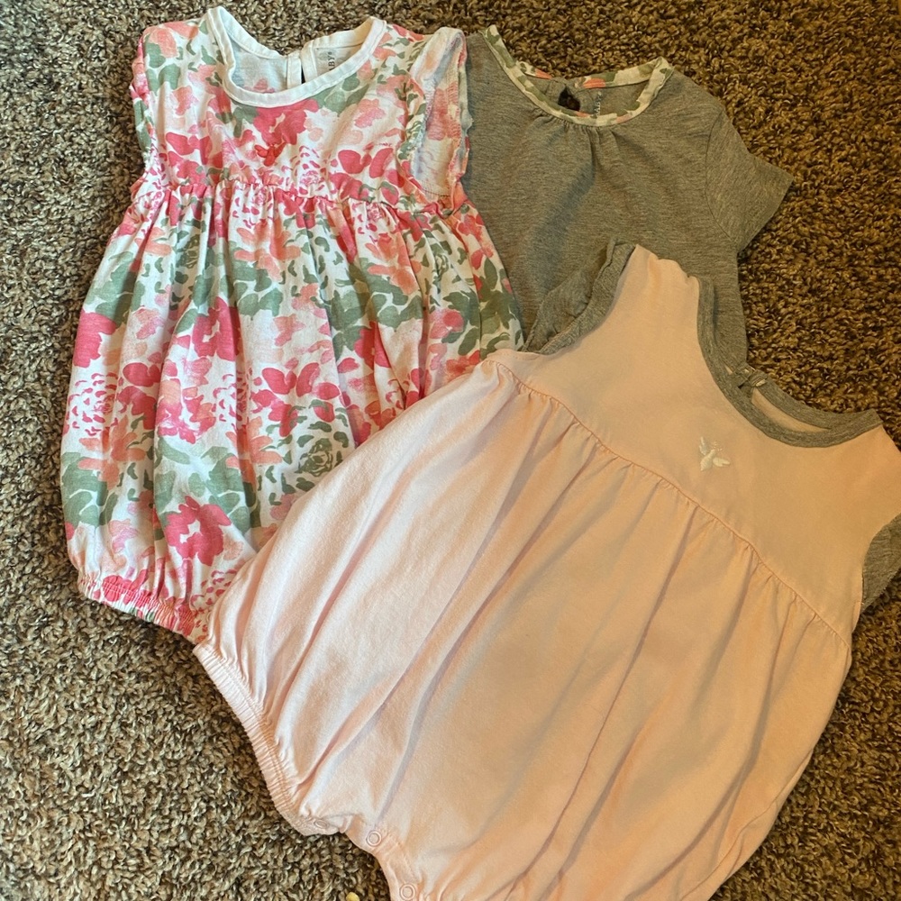 Burts bees 24mo rompers